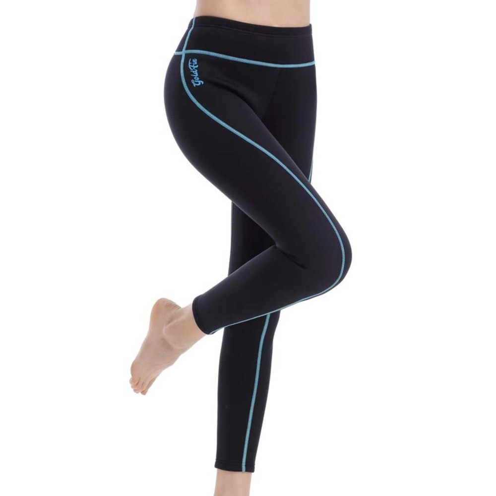 GoldFin Wetsuit Pants Womens XL Black Excellent 2mm Neoprene High Waist Surfing
